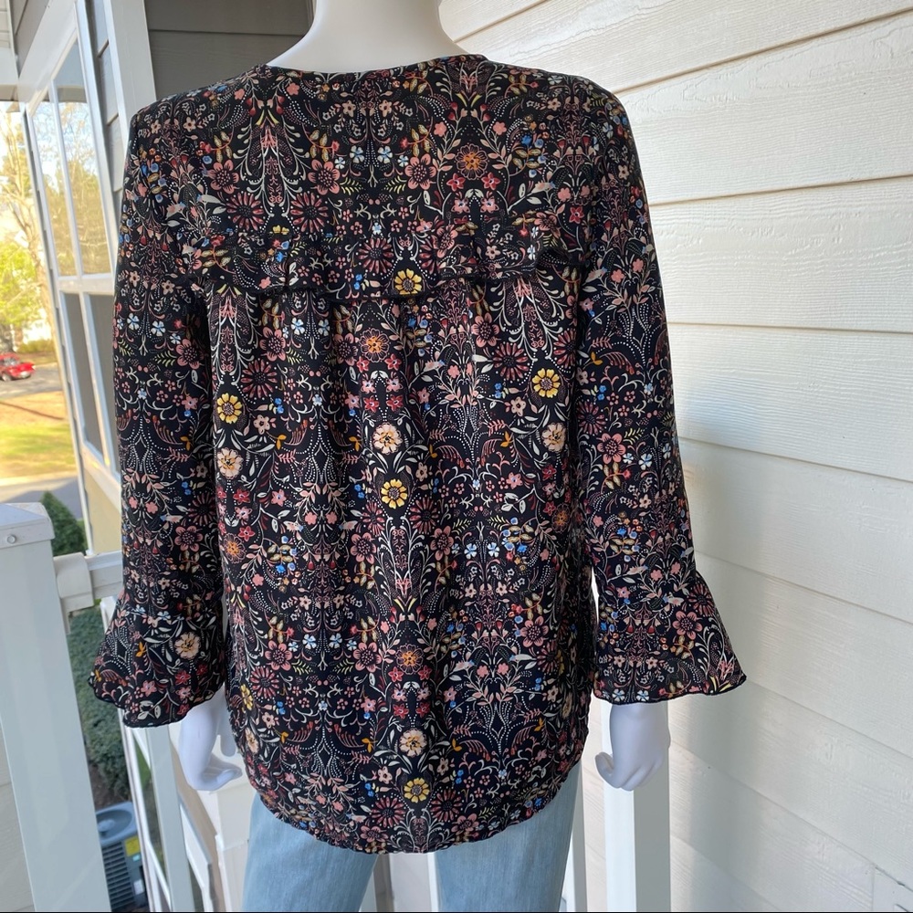 LC LAUREN CONRAD Floral Button Down Blouse - Picture 9 of 9